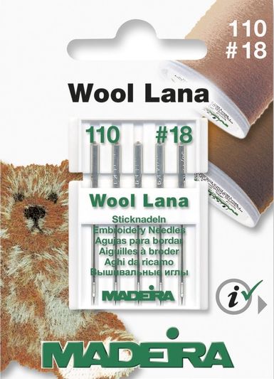 WOOL/LANA EMBROIDERY NEEDLES  110/18